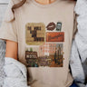 Western Collage Tee - Cowgirl Charm
