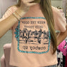 When Goin Gets Tough Peach T-Shirt - Cowgirl Charm