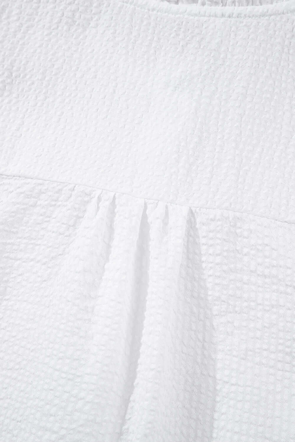 White Ruffle Front Puff Sleeve Blouse - Cowgirl Charm