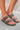Women’s Double Buckle Slip - On Sandals – Comfort Footbed, Brown Monogram Print Slides - Cowgirl Charm