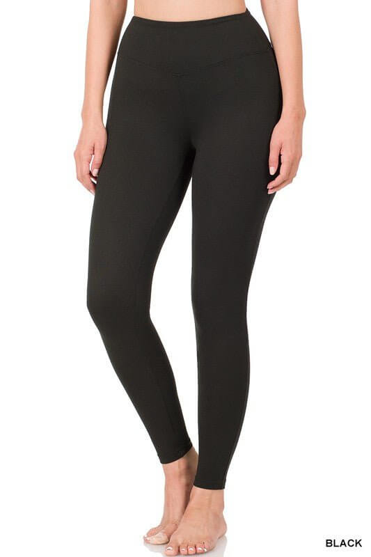 Zenana Buttery Soft High Waisted Leggings – Everyday Basics - Cowgirl Charm